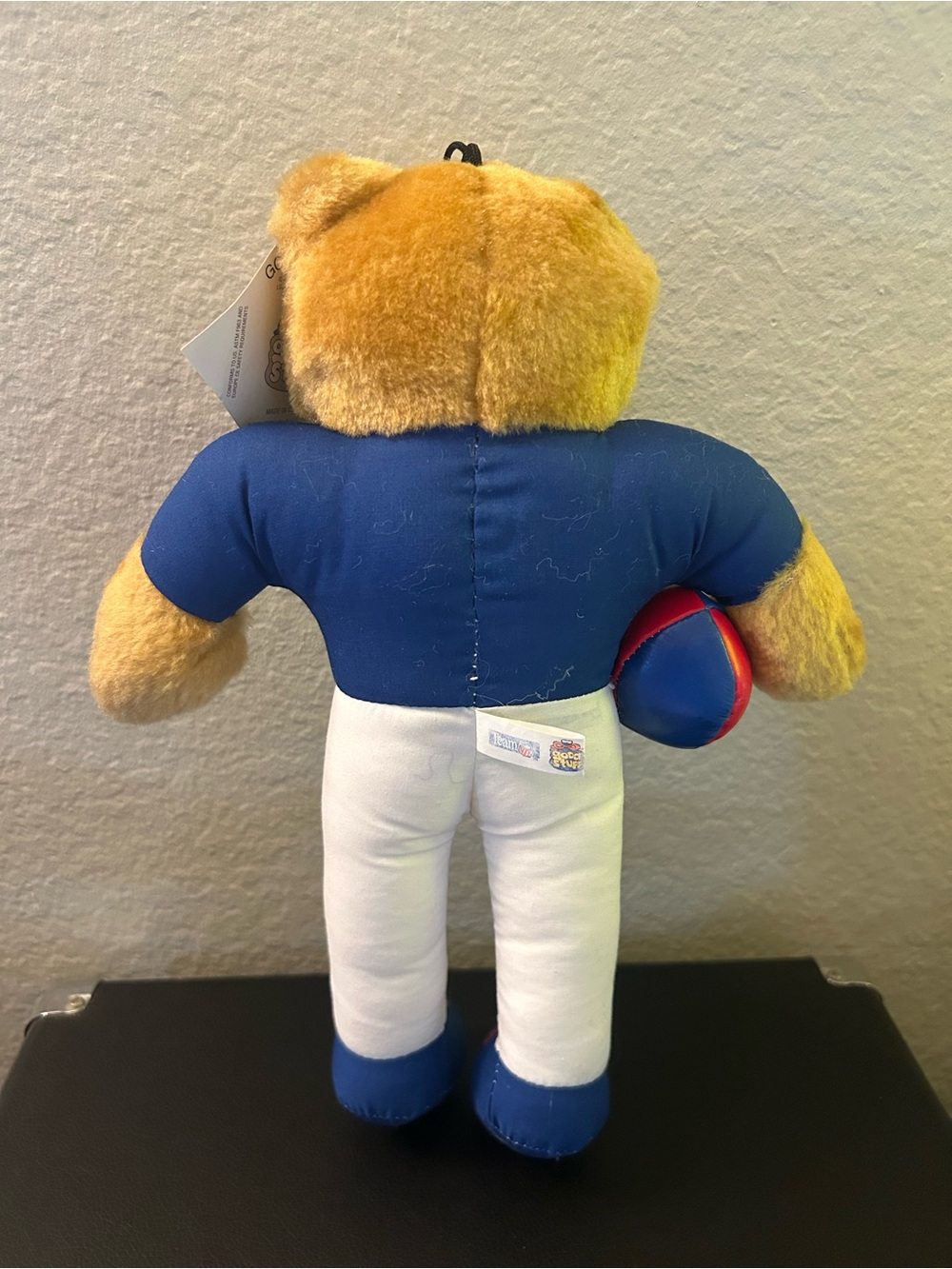 Buffalo Bills Plush Teddy Bear in Blue & White Jersey - Picture 2 of 2